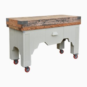 French Art Deco Butchers Block, 1920s