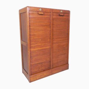 Oak Roller Shutter Box, 1950s