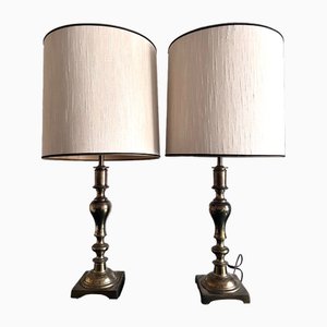 Lampade da tavolo grandi in ottone di Stiffel, anni '60, set di 2