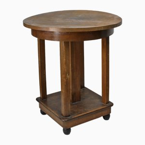20th Century Art Deco Round Coffee Table, 1927