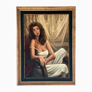 Massimiliano de Winter, Ritratto di donna, anni '80, Olio su tela