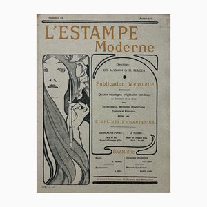 Alphonse Mucha, Sobre de l'Estampe Moderne, agosto de 1898, Litografía