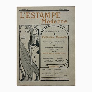 Alphonse Mucha, Couverture pour l'Estampe Moderne, octobre 1898, Lithographie