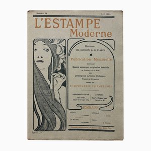 Alphonse Mucha, Sobre de l'Estampe Moderne, abril de 1899, Litografía
