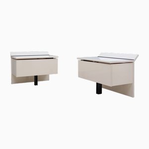 Comodini laccati di Paolo Piva per B&B Italia, anni '80, set di 2