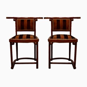 Set of Fledermaus Chairs by Josef Hoffmann for Jacob & Josef Kohn, 1890s