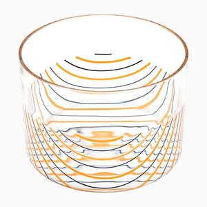 Transparent Vase with Stripes by Rosanna Toso for Fratelli Toso, 1970s