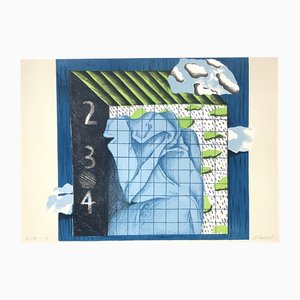 Malte Sartorius, Mid-Century Composition, Original Serigraph, 1968