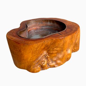 Tronco vintage in legno, Giappone, anni '60