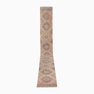 Turkish Neoclassical Style Oushak Runner Rug, 1960s