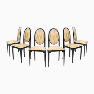 Art Nouveau Chairs attributed to Gustav Siegel, 1900s, Set of 6