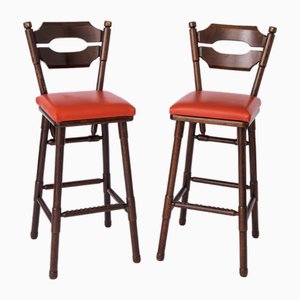 Set of Vintage German Bar Stools, 1980s