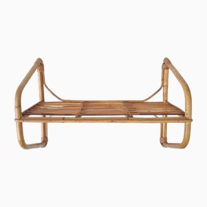 Vintage Rattan Wall Shelf, 1970s