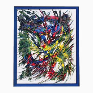 Abstrakte Komposition, 1982, Acryl auf Leinwand