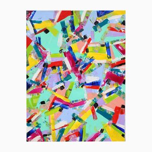 Abstrakte Komposition, 1983, Acryl auf Leinwand