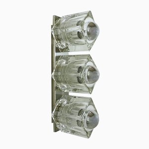 Wall Light with 3 Glass Cubes, 1970s