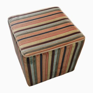 Pouf in Striped Velvet, 1970s