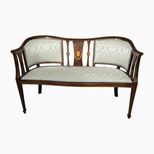 Mahogany Inlaid Window Sofa, 1900