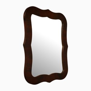 Austrian Biedermeier Style Walnut Console Wall Mirror, 1950s