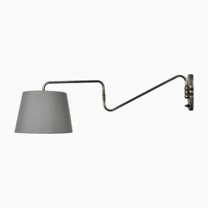 Dänische Wandlampe aus Messing, 1950er