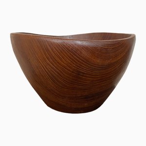 Mid-Century Modernist Teak Bowl, Denmark, 1950s
