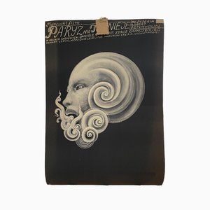 Francis A. B. Bilberstein-Starowieyski, Paris Does Not Exist, 1969, Original Exhibition Poster