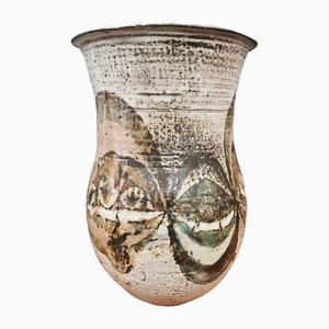 Vintage Earthenware Le Minotaure Vase by Paul Quéré