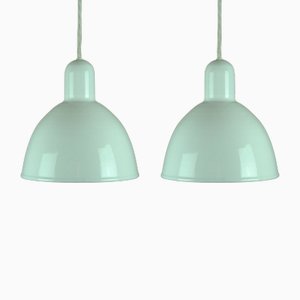 ES Pendant Lamp by Edgar Schlaefle for Louis Poulsen, 1980s. Set of 2