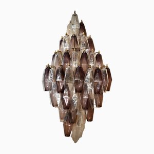 Mid-Century Violet and Transparent Murano Glass Wall Light, 2000s