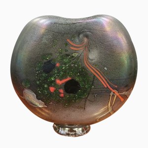 Vase en Verre Soufflé par Pierini, 1989