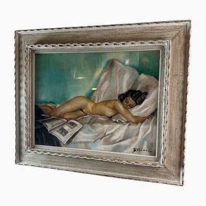Guy Séradour, Nude, 1950s, Pastel, Framed