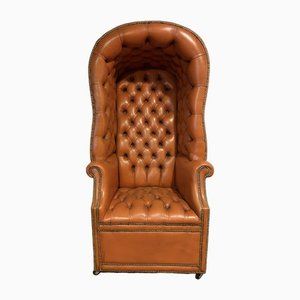 Vintage Porters Chair in Leather