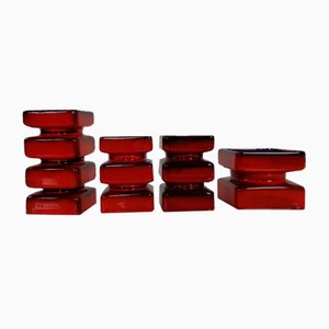 Ceramic Vases by Cari Zalloni for Steuler Keramik, 1970s, Set of 4