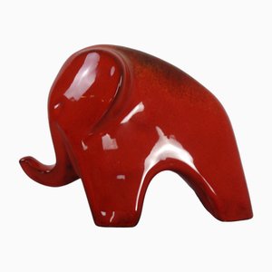 Majolika Ceramic Elephant, 1960s