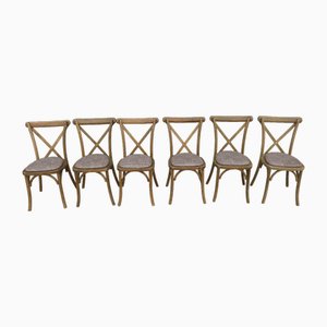 Bentwood Style Bistro Chairs, 1960s, Set of 6