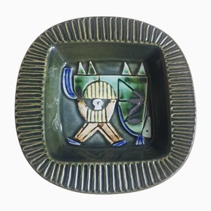 Ceramic Bowl and Poche Vide with Harlekin by Lisa Larsson for Gustavsberg, 1960s