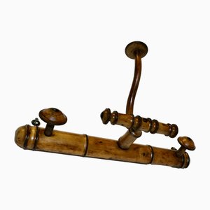 French Simulated Bamboo Hat and Coat Wall Rack