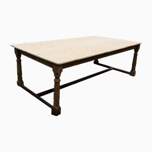 Large Farmhouse Pine Table, 1970s