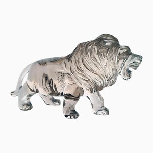 Rock Crystal Lion Figurine
