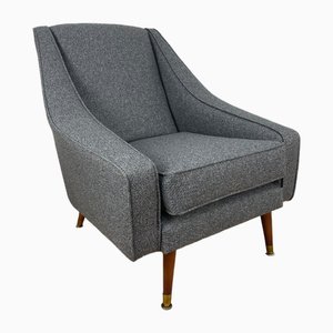 Poltrona Mid-Century in tessuto, anni '50