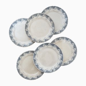 Iron Earth Dessertteller Modell Luchon von Sarreguemines, 6 . Set