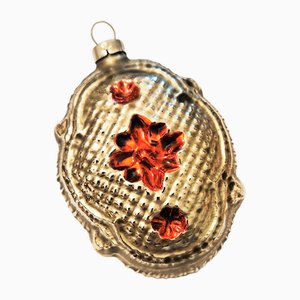 Ornamento vintage per albero di Natale in vetro