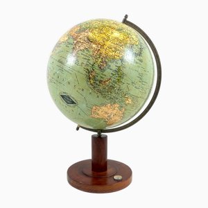 Mappamondo vintage di R. Neuse & C. Luther per Columbus Verlag, 1936