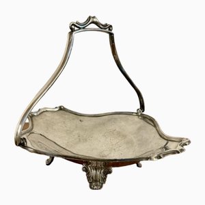 Edwardian Silver Plated Cake Basket, 1900s