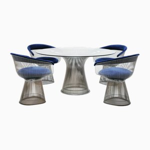Dining Set by Warren Platner for Knoll, 1970s, Set of 5