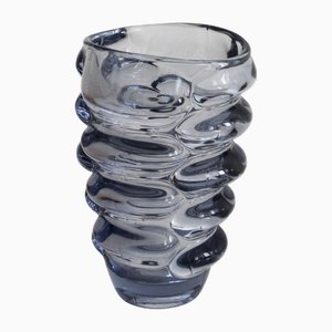 Vintage Bohemian Glass Vase by Vladislav Urban for Hermanova Hut Glasswork, 1962