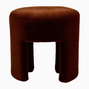 Furia Stool in Brown Velvet by Moanne