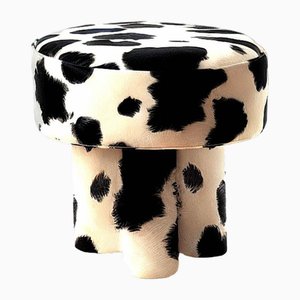 Ritmo Stool in Cow Furry Velvet by Moanne