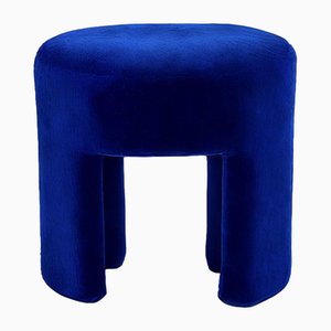 Furia Stool in Blue Velvet by Moanne