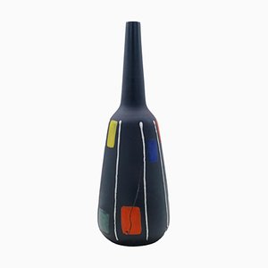 Nino Strada zugeschriebene Keramikvase für Deruta, Italien, 1960er